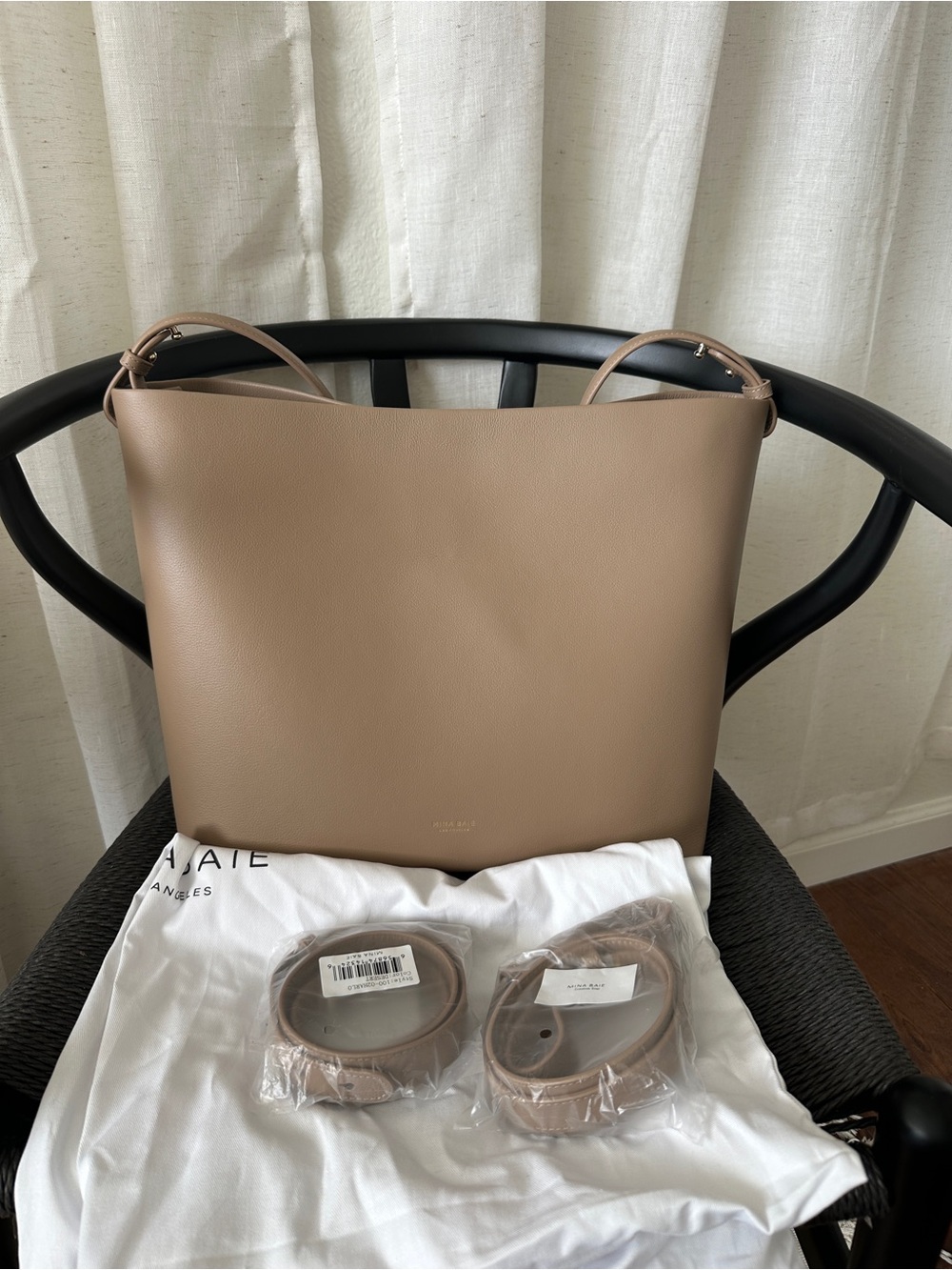 MINA BAIE Leather Harlow Midi